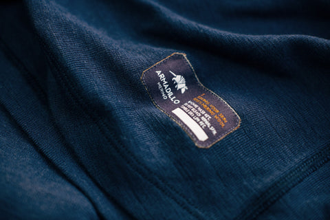 Lapis Blue ARTEMIS - Women's Merino Wool Base Layer Long Sleeve - Crew Neck