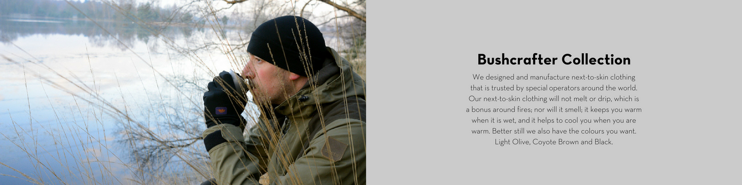Bushcrafter collection of Armadillo Merino products
