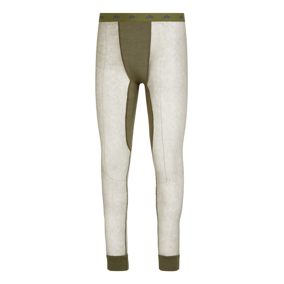 Long John (leggings) with fly, in the colour light olive. 