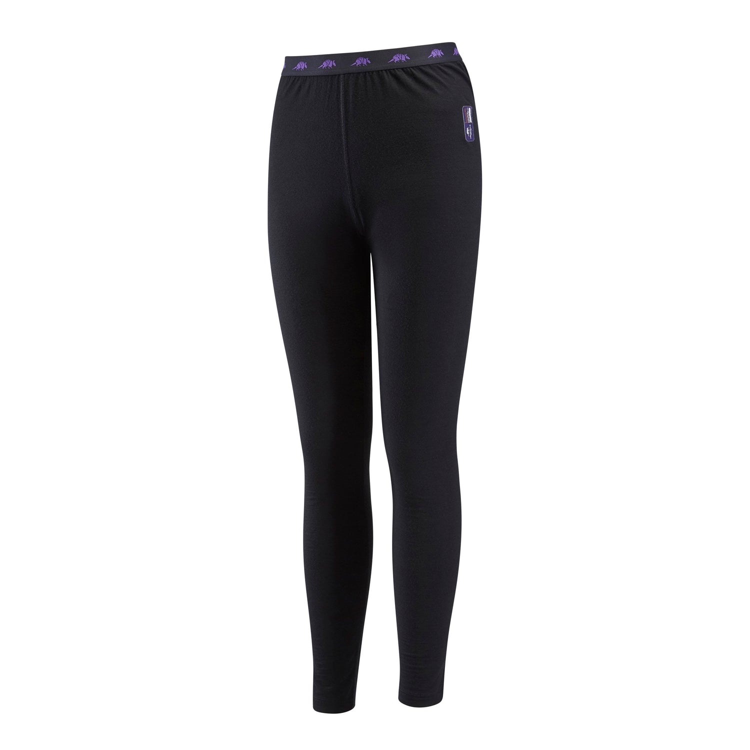 Merino long leggings, in the colour black.