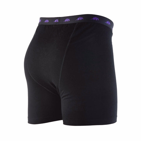 Black RAMMY - Mens Merino Wool Boxer with fly